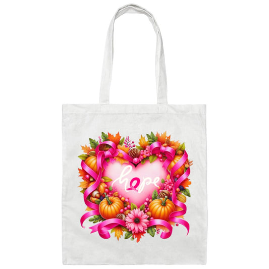 "Hope" Breast Cancer Awareness Canvas Tote Bag